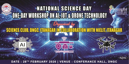 One Day Workshop on AI, IoT & Drone Technology on the occasion of National Science Day 2026